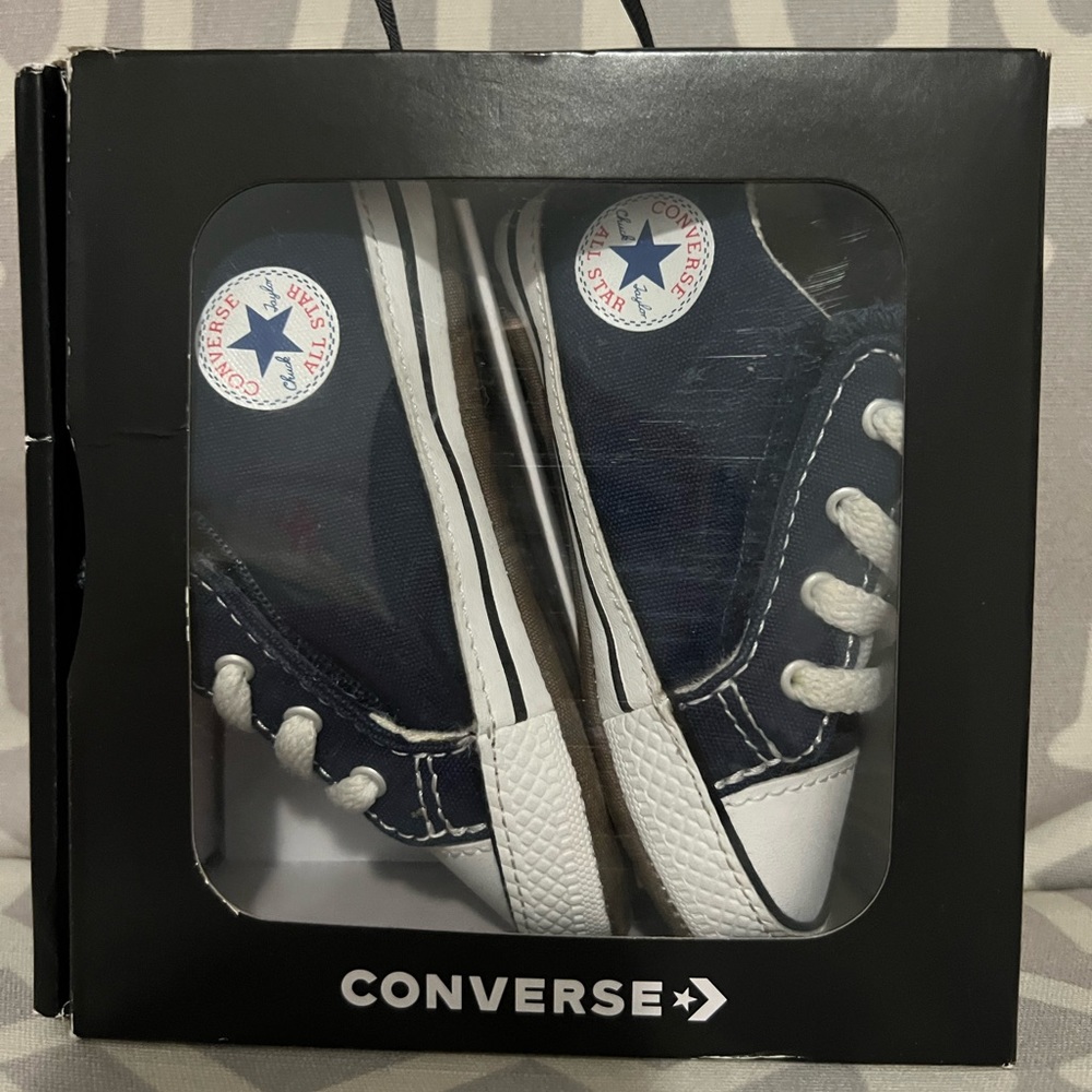 Navy Converse Crib Shoes Size 4